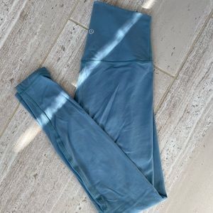 LULULEMON TEAL ALIGN TIGHTS 28”